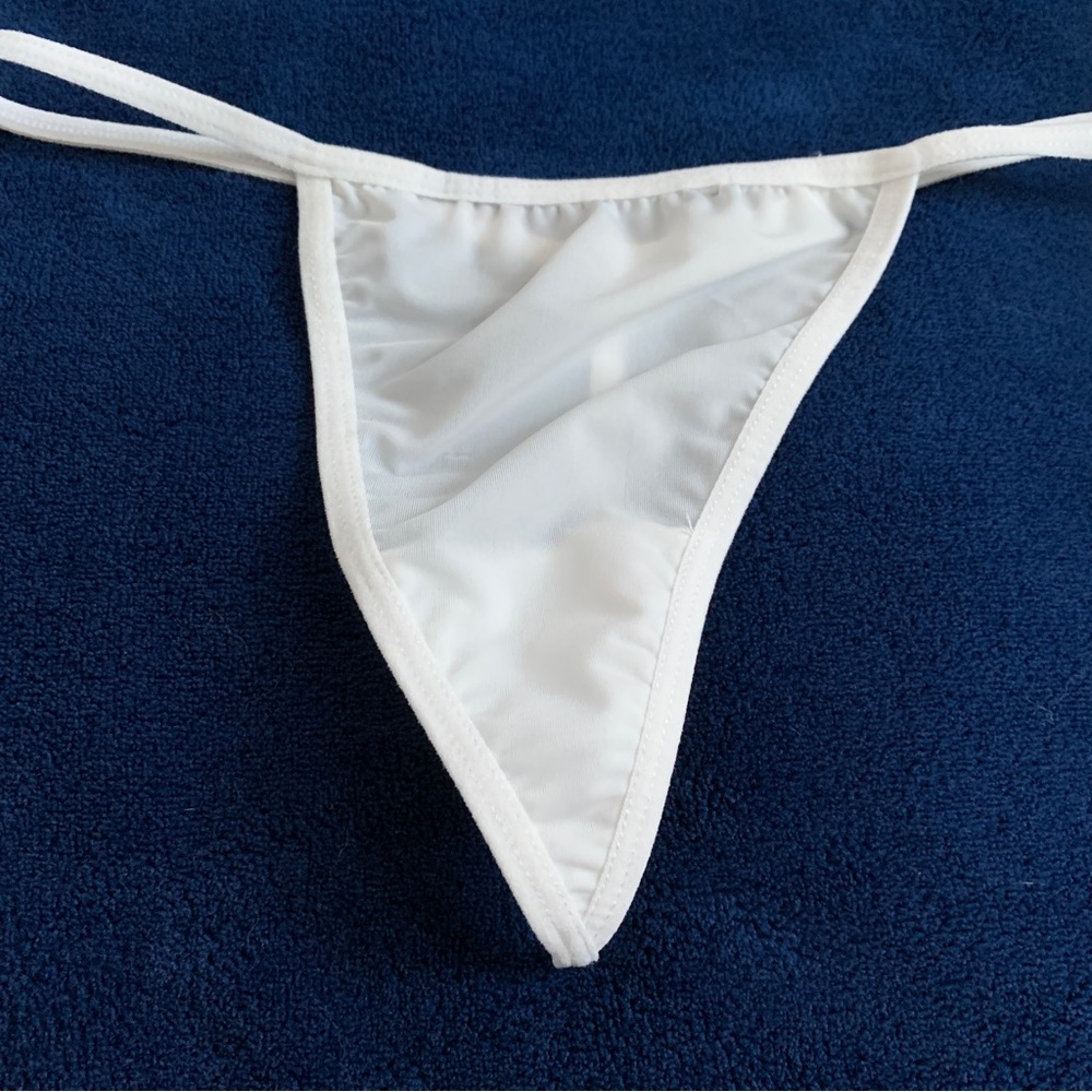Rare Sheer Mesh V-String Very Sexy Thong Panty Vintage Underwear Panties‎ Small